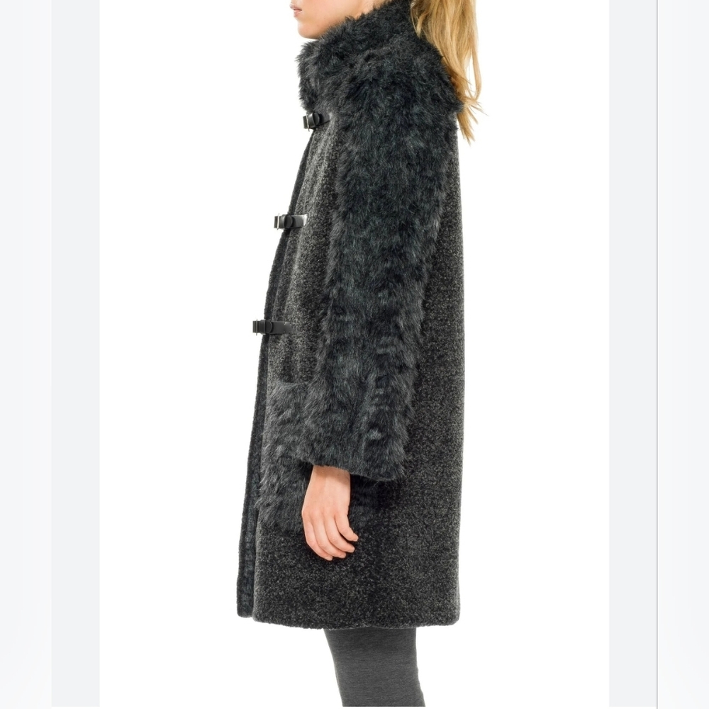 🔥Max Studio Faux Fur Wool Jacket - Picture 10 of 17